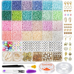 Bohemian Style Bead Kit displayed with assorted beads