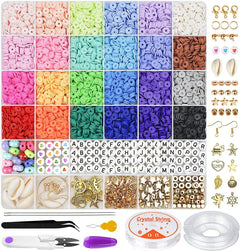 Large collection of soft clay beads ready for use