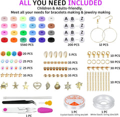 Packaging of colourful clay beads for crafting