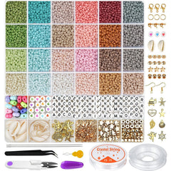 Showing detailed closeup of colourful clay beads