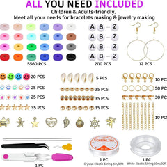 Creative setup of DIY bead jewellery crafting