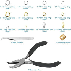 open and closed rings displayed in jewellery kit
