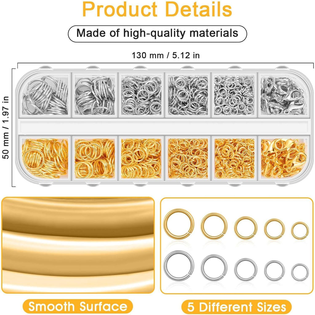 electroplated iron components of jewellery kit