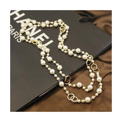 Layered Pearl Necklace elegant display