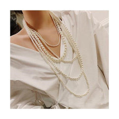 Adjustable Pearl Necklace features