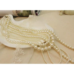Layered Pearl Necklace elegant display