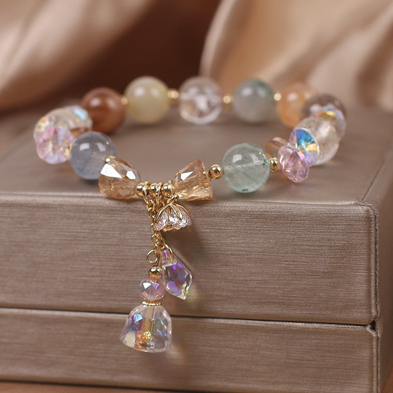 Stylish colourful bracelet for women on a display