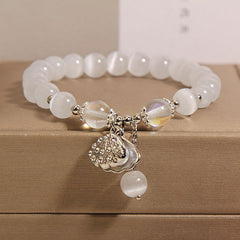 Beautifully crafted bracelet with clover charm