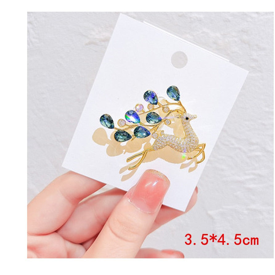 Gift box featuring the stylish blue brooch