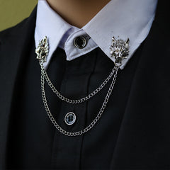 Gold Alloy Wolf Brooch Preview