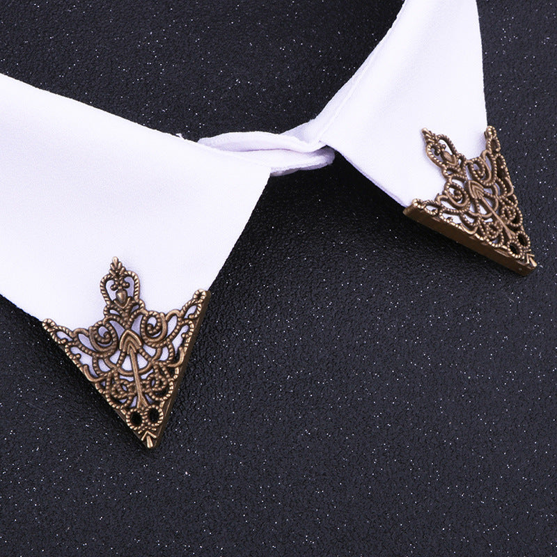 Antique Copper Brooch with Formal Outfit