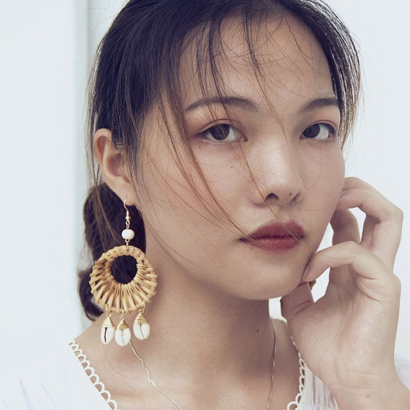 Colourful Boho Drop Earrings Image 2