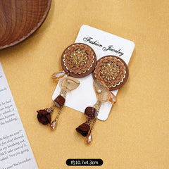 Group shot of various colours of earrings