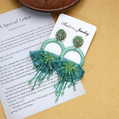 Earrings in stylish display box for retail