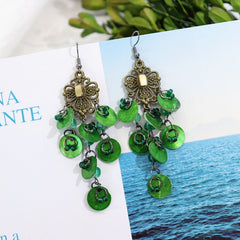 Elegant shell earrings in multiple colours