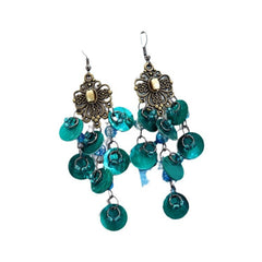 Stylish casual outfit featuring tassel earrings