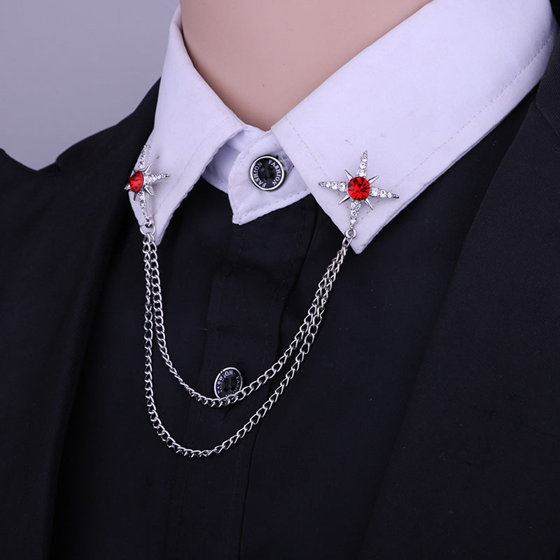 Elegant brooch displayed in independent packaging