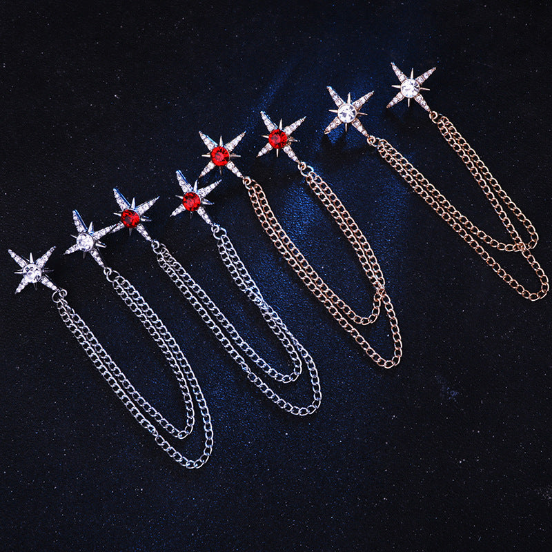 Elegant brooch displayed in independent packaging