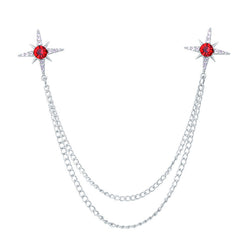 Brooch showcased on a formal outfit