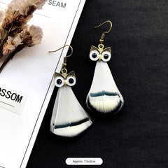 Elegant owl design earrings image 3