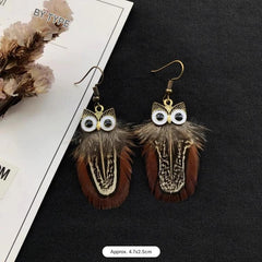 Artisan-crafted earrings with real feathers image 6