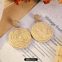 Colourful beach earrings showcasing unique patterns