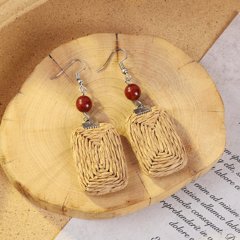Vintage-inspired geometric earrings for casual wear