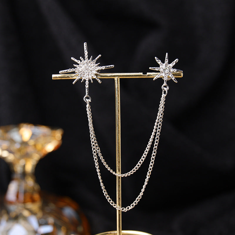 Showcasing intricate rhinestone detail layout