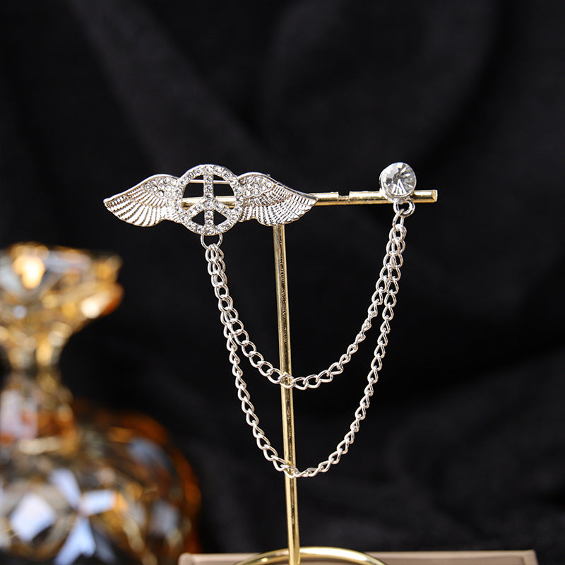 Wearing vintage necklace at a formal event