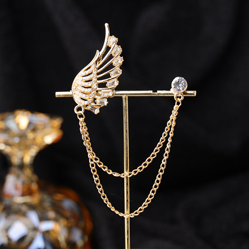 Wearing vintage necklace at a formal event