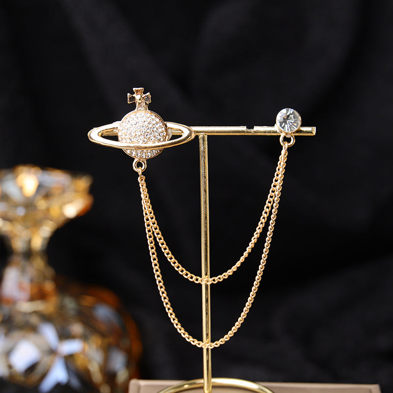 Showcasing intricate rhinestone detail layout