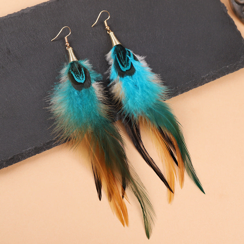 Lightweight earrings showcasing their design