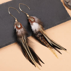 Ethnic style earrings on display