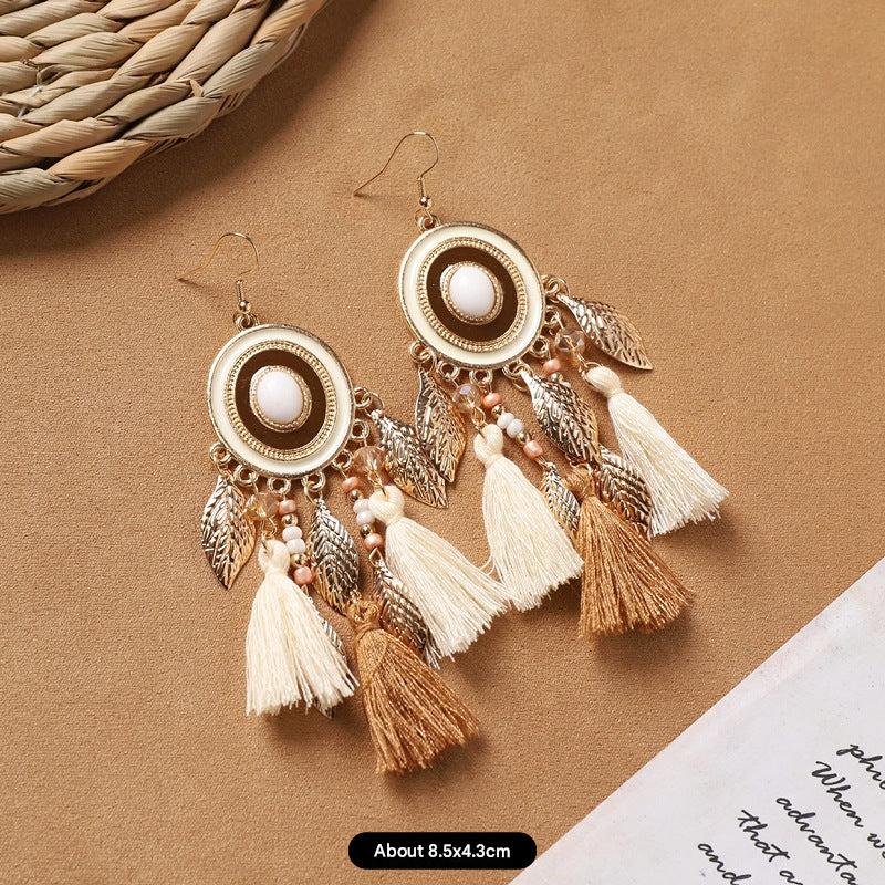 unique design of tassel earrings