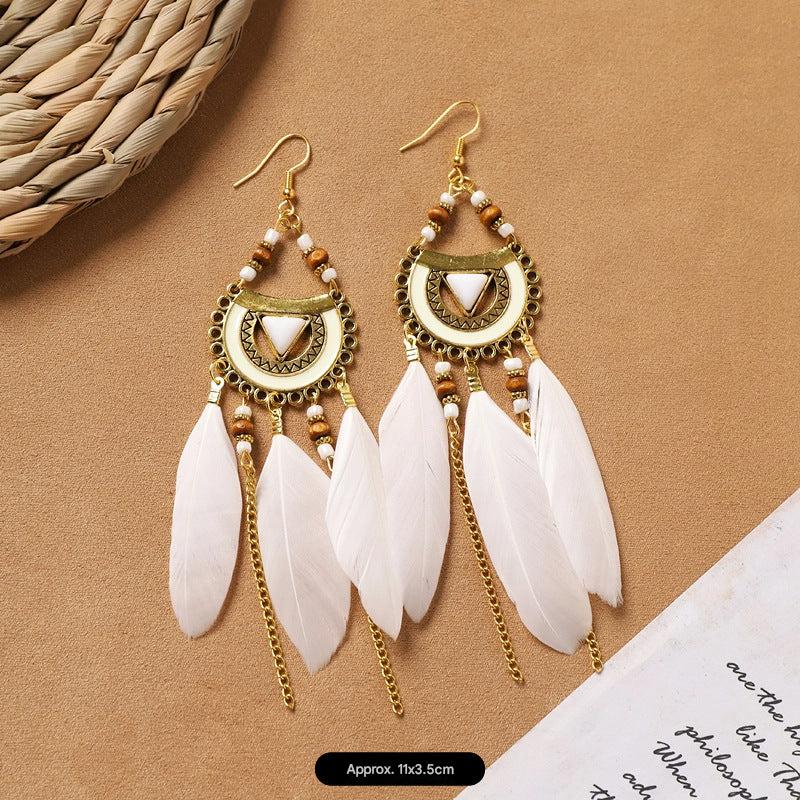 stylish bohemian earrings showcased