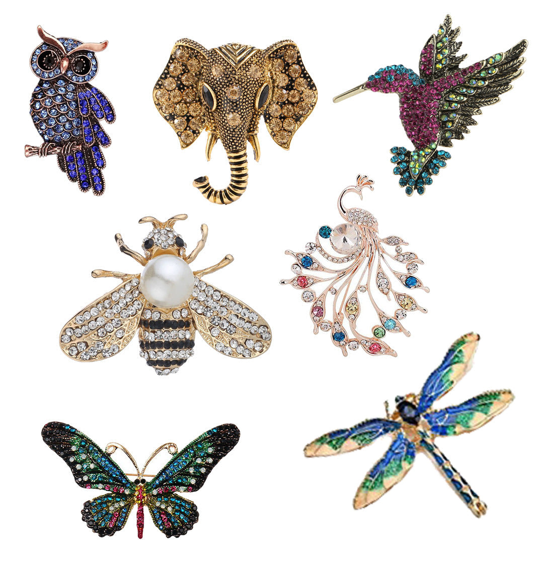 Charming animal pin brooch - Unique animal collection