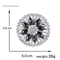 Premium Alloy Flower Brooch Pin - Image 5