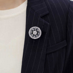 Premium Alloy Flower Brooch Pin - Image 2
