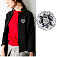 Premium Alloy Flower Brooch Pin - Image 3