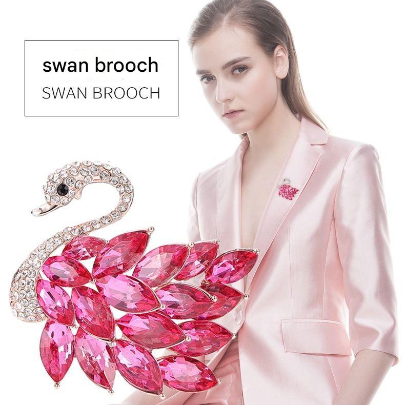 Rhinestone and Pearl Detailing on Brooch