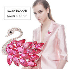 Rhinestone and Pearl Detailing on Brooch