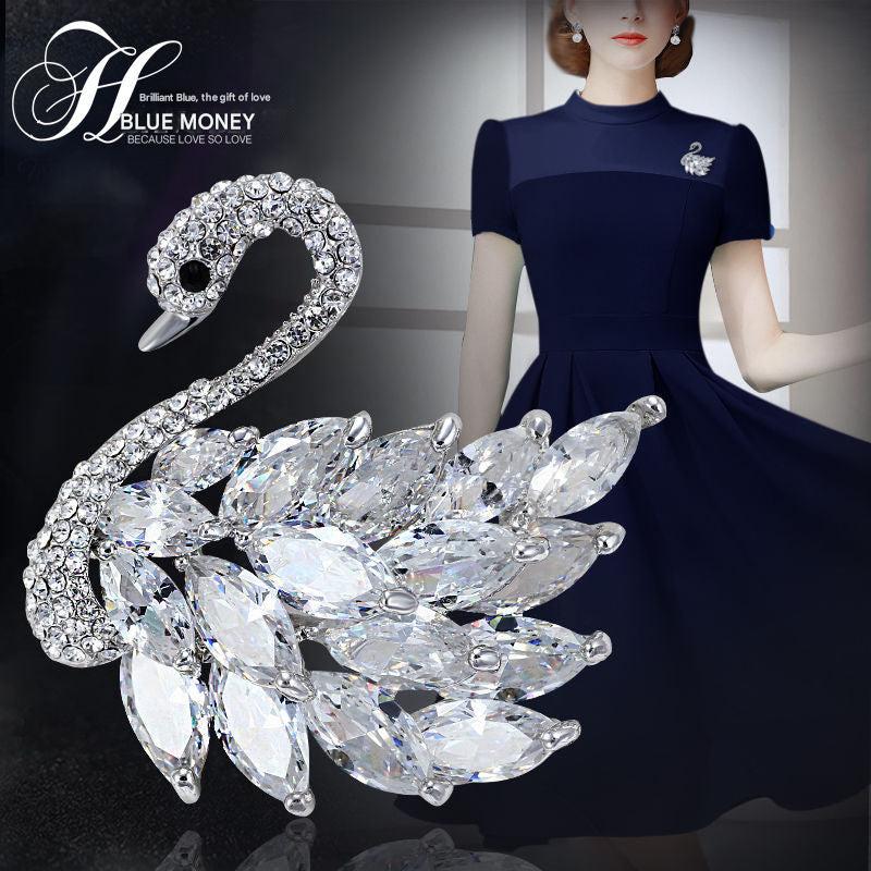 Alternative Colour Variations of Swan Brooch