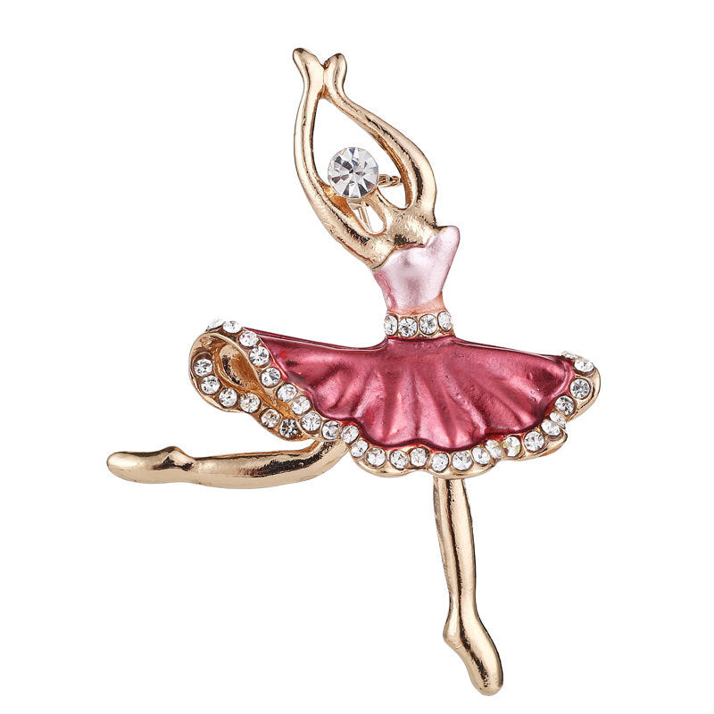 Versatile alloy pin brooch for casual wear