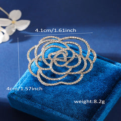 elegant brooch on a pastel dress