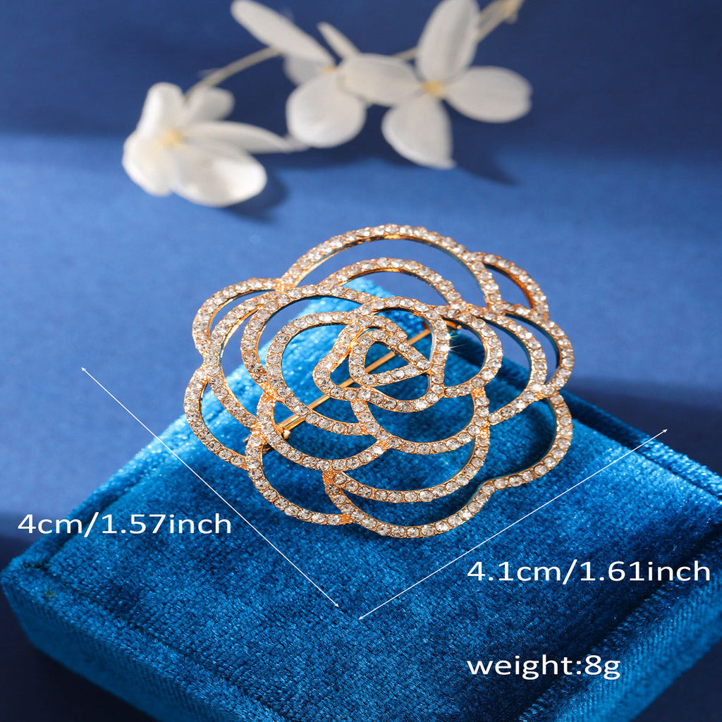 women's fashion brooch with floral design
