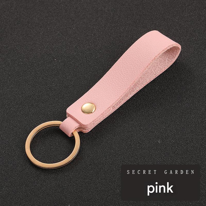 Various colour options for PU leather keychains