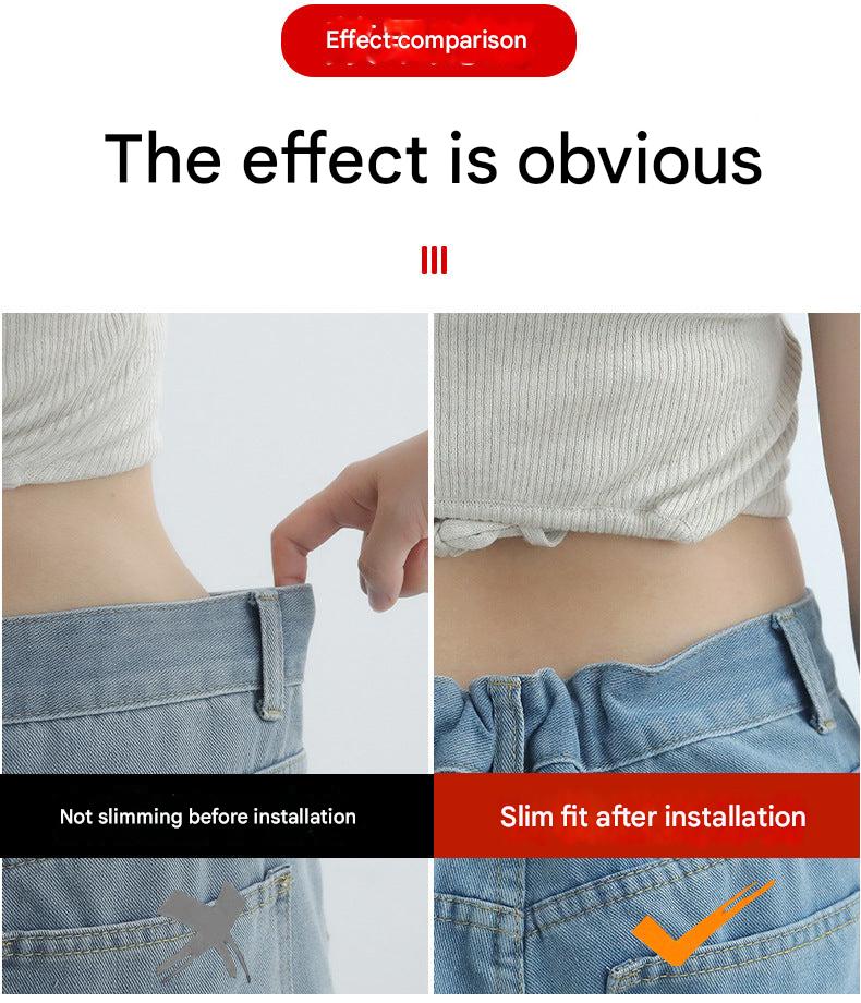 Adjustable denim belt fitting most styles