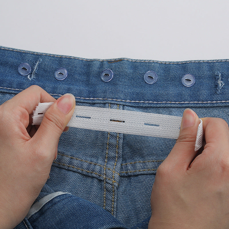 Adjustable denim trouser belt image 1