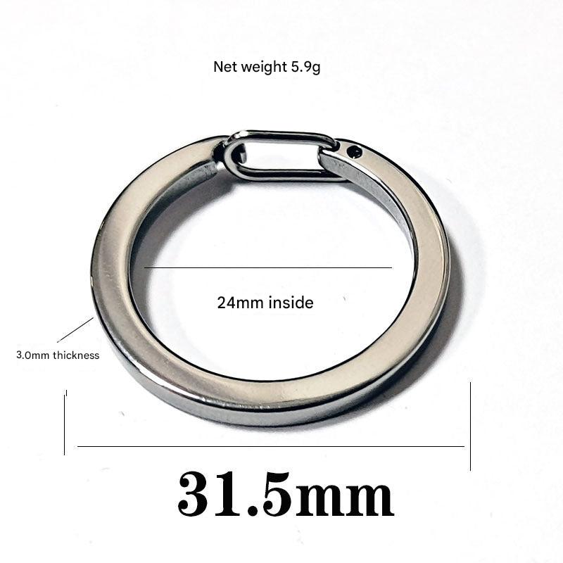 Spring-loaded hook clip on camping gear