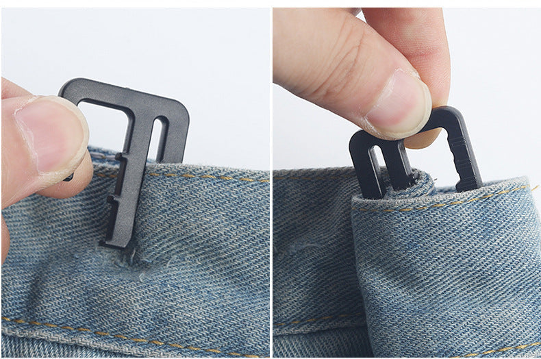 Adjustable button for skirts and trousers